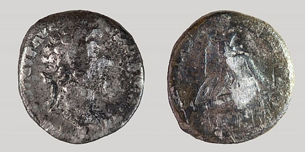 an ancient Roman coin